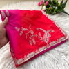 Jk 373 Chinon Silk Embroidery Work Saree